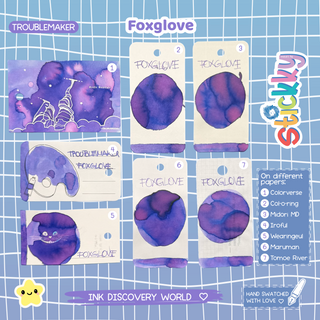 Troublemaker Foxglove Fountain Pen Ink Sample