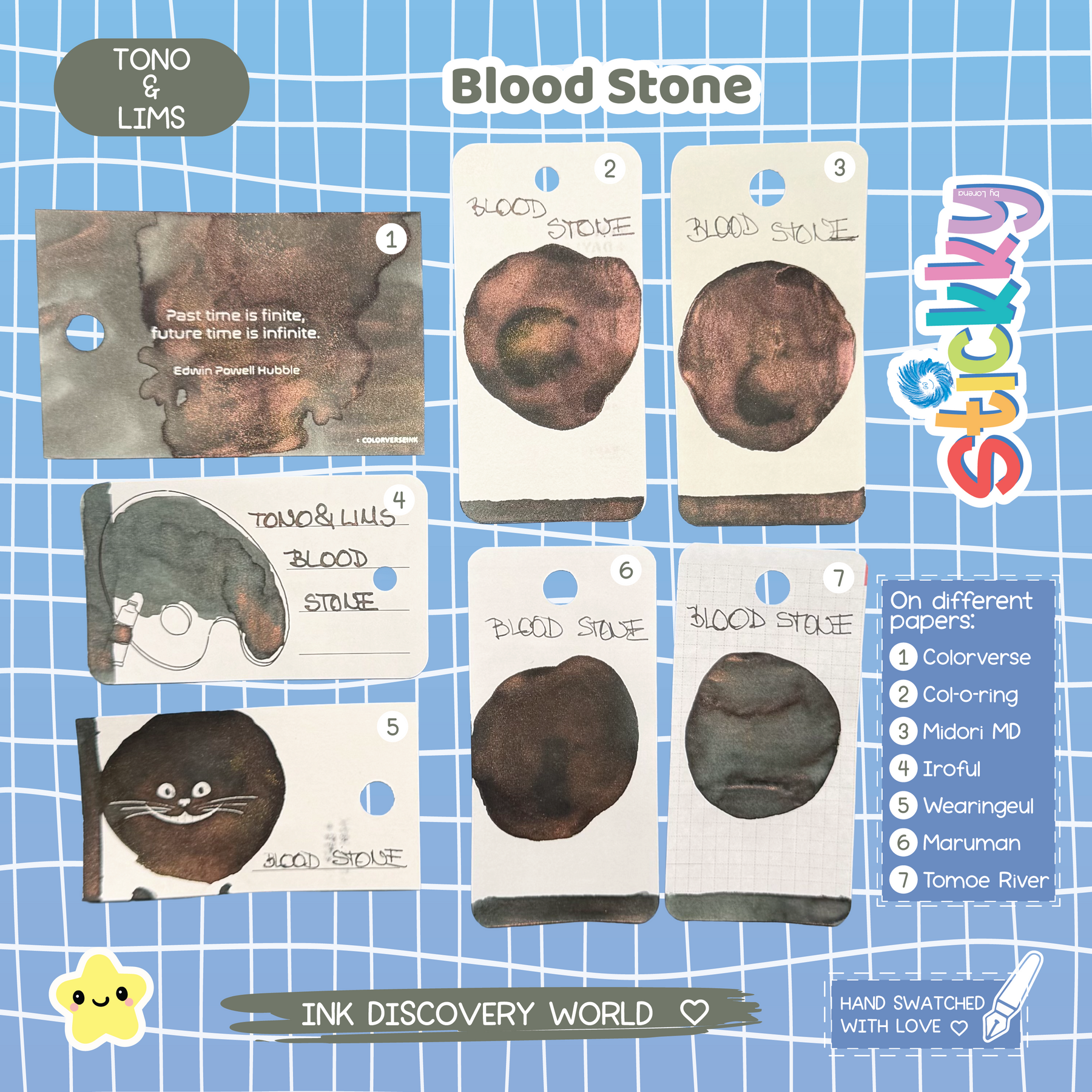 Tono & Lims Blood Stone Fountain Pen Ink Sample