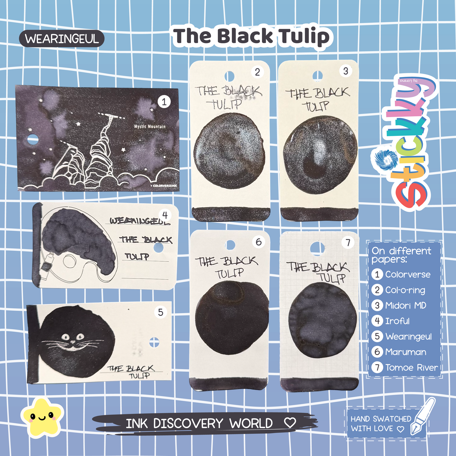 Wearingeul The Black Tulip Fountain Pen Ink Sample