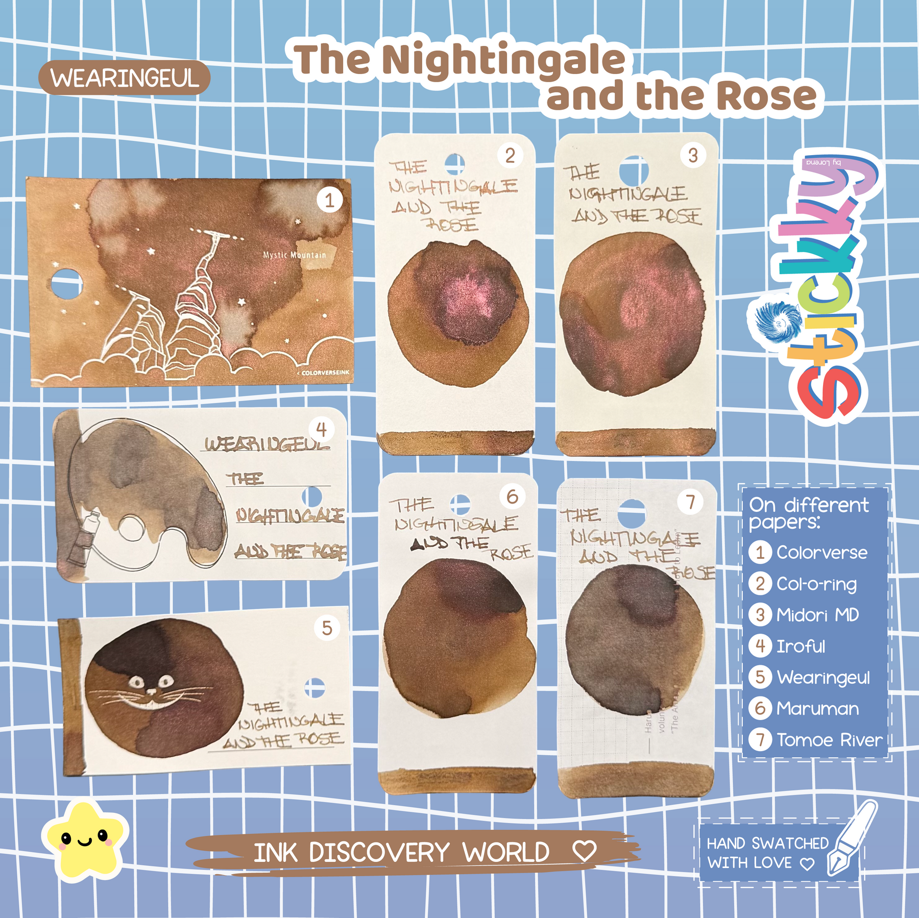 Wearingeul The Nightingale and the Rose Fountain Pen Ink Sample