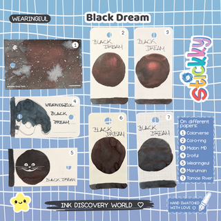 Wearingeul Black Dream Fountain Pen Ink Sample