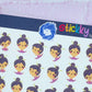 Yoga Stickers Sheet
