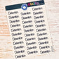 Detention Script Planner Transparent Stickers Sheet