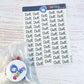 Duke of Edinburgh (DofE) Script Planner Transparent Stickers Sheet