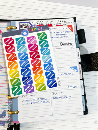 Payday Flag Stickers Sheet