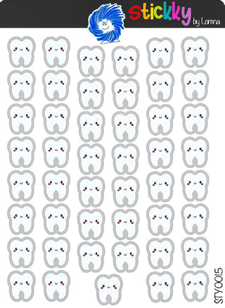 Tooth Stickers Sheet