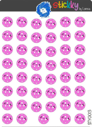 Pickleball Stickers Sheet