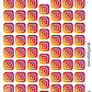 Social Media Instagram Logo Stickers Sheet.-