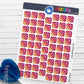 Social Media Instagram Logo Stickers Sheet.-