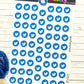 Social Media Twitter Logo Stickers Sheet.-