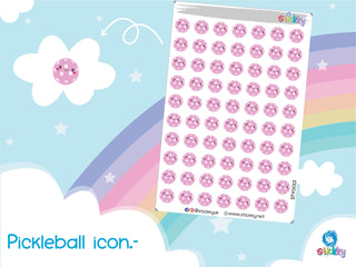 Pickleball Stickers Sheet