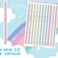 Time strip 1/2 hour Vertical Functional Stickers Sheet.-