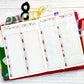 Hobo Techo Original Months of the Year at Glance Script Planner Stickers Sheet.-