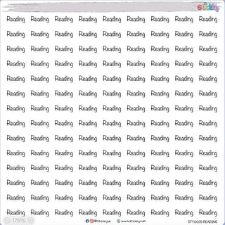 CUSTOM Words functional planner stickers - Mini Scripts 3.-