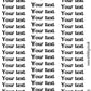 CUSTOM Words functional planner stickers - Mini Scripts 6.-