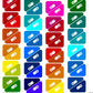 UK Benefit Flag Stickers Sheet