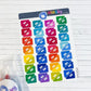 UK Benefit Flag Stickers Sheet