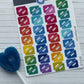 UK Benefit Flag Stickers Sheet