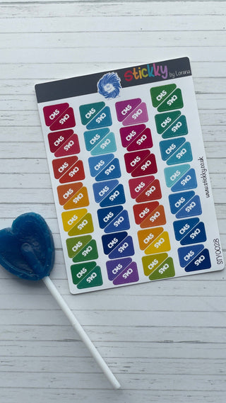 UK Benefit Flag Stickers Sheet