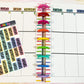 Days of the Week Script Planner Stickers Sheet