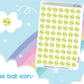 Tennis Ball Stickers Sheet