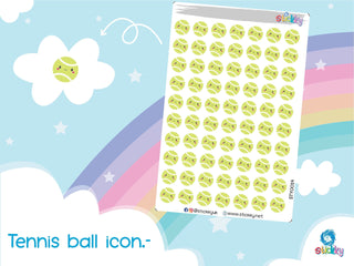 Tennis Ball Stickers Sheet