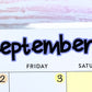 Months of the Year Script Planner Stickers Sheet