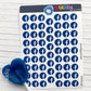 Social Media Facebook Logo Stickers Sheet.-
