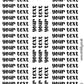 CUSTOM Words functional planner stickers - Mini Scripts 7.-