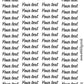 CUSTOM Words functional planner stickers - Mini Scripts 2.-