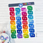 UK Benefit Flag Stickers Sheet