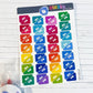 UK Benefit Flag Stickers Sheet