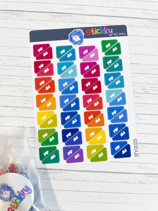 UK Benefit Flag Stickers Sheet