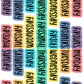 Days of the Week Script Planner Stickers Sheet