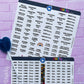 Back to School - The School Year Dates and Events - Custom Kids names Stickers Sheet.-