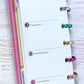 Days in Numbers of the Month Script Planner Stickers Sheet