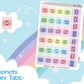 Cute Hobonichi Index Tabs.-