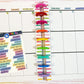 Days of the Week Script Planner Stickers Sheet