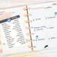 Days of the Week Script Planner Stickers Sheet