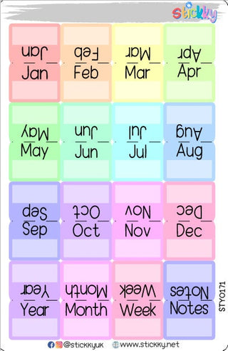 Cute Hobonichi Index Tabs.-