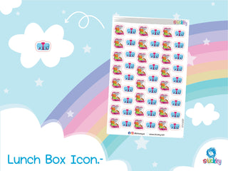 Lunch Box/Pack Lunch Stickers Sheet.-