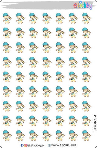 Horse Riding Stickers Sheet.-