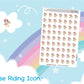 Horse Riding Stickers Sheet.-