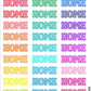 Home Script Planner Stickers Sheet.-