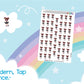 Modern Tap Dancing Stickers Sheet.-