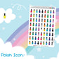 Nail Polish Stickers Sheet.-