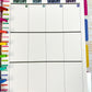 Days of the Week Script Classic Happy Planner Stickers Sheet