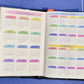 Cute 2025 Year View Hobonichi, Monthly Headers, Year At A Glance, Hobo Yearly Overlay Stickers - 2024-2025-2026 Calendar Stickers.-