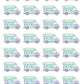 Cute Delivery Truck Stickers Sheet