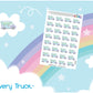 Cute Delivery Truck Stickers Sheet